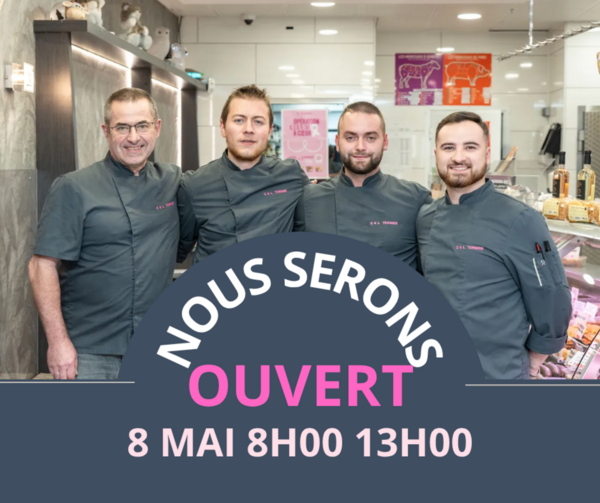 🇫🇷Vendredi 8 mai ouverture le matin 